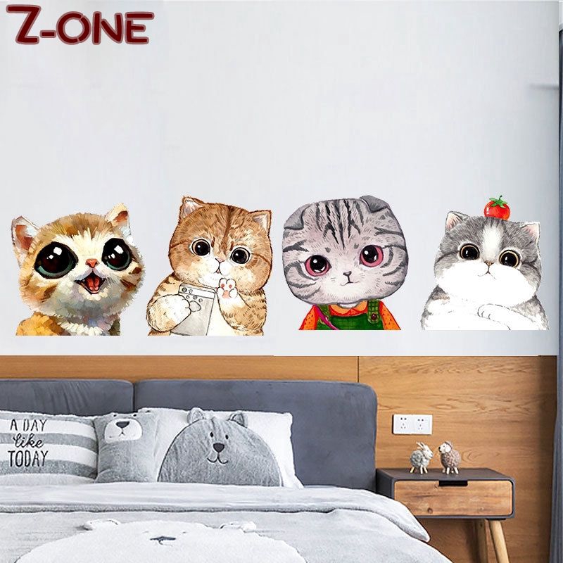 Decal Dán Tường Hình Mèo