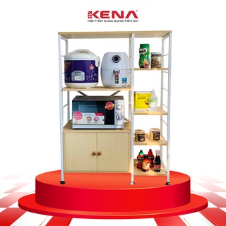 Kệ để lò vi sóng kèm tủ KENA KN1845 lắp ghép thông minh, sơn tĩnh điện chống gỉ