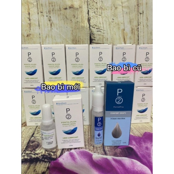 Nhỏ mắt cho Kính áp tròng P2 Comfort Drops 10ml Singapore/Cấp ẩm kháng khuẩn