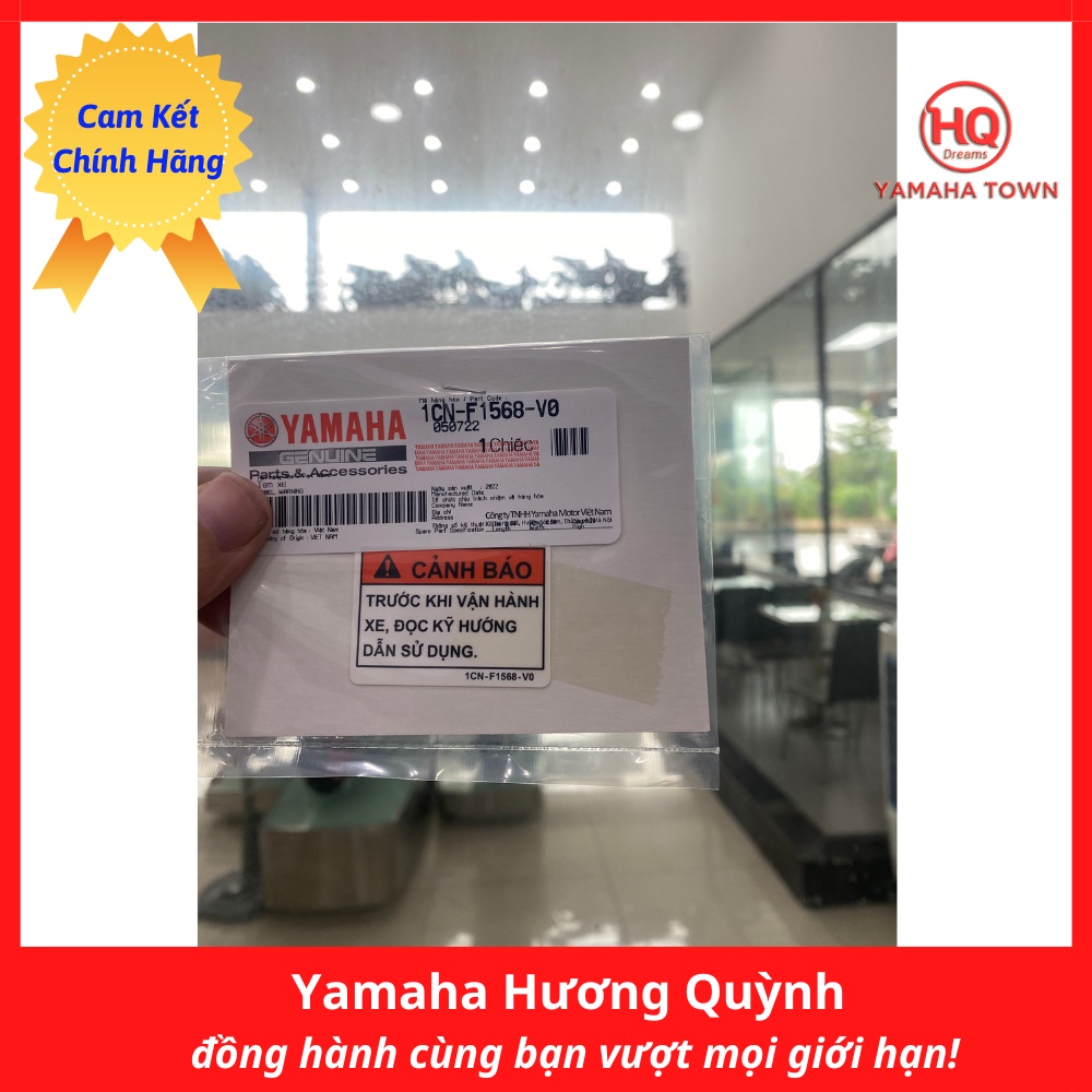 Tem dán cảnh báo xe máy chính hãng Yamaha - Yamaha Town Hương Quỳnh