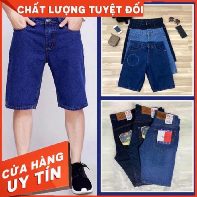 Quần Jean Ống Ngắn Nam Quần Đùi Bò Short Jean Nam Vải Không Ra Màu - SIÊU HOT ! New