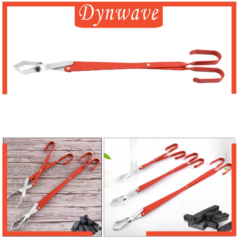 [DYNWAVE]Campfire Tongs Log Grabber Firewood Fire Pit Tools Camping Fireplace Tools