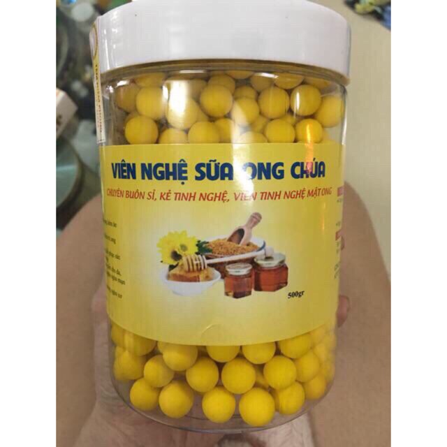 500gr Viên tinh nghệ sữa ong chua thơm ngon