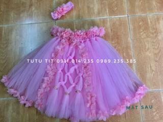 Váy Tutu hoa hồng phấn