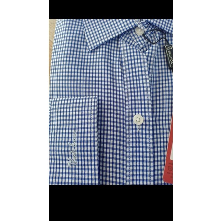 Áo sơ mi nữ Thái Hòa sọc caro vải cotton và poly