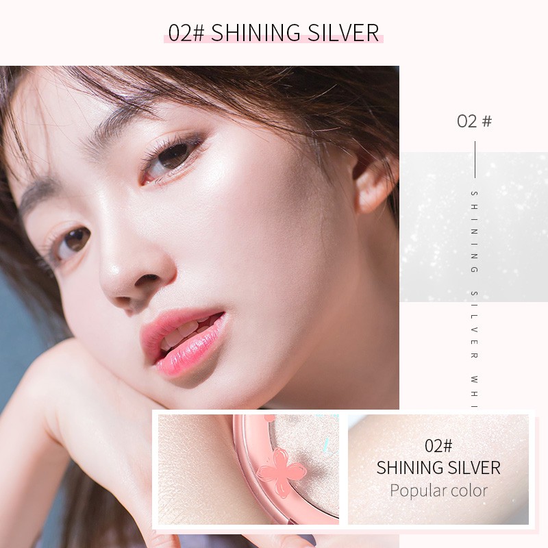 Phấn Bắt Sáng LAIKOU 6g 3 Màu Ánh Nhũ Trang Điểm Chống Thấm Nước