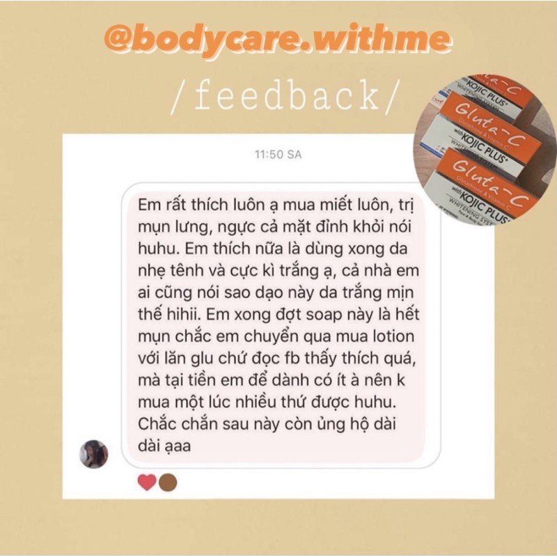 XÀ PHÒNG Gluta-C Soap dưỡng trắng, đẩy lùi thâm mụn | BigBuy360 - bigbuy360.vn