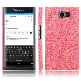 For BlackBerry Priv Case Crocodile Pattern Skin Hard Cover