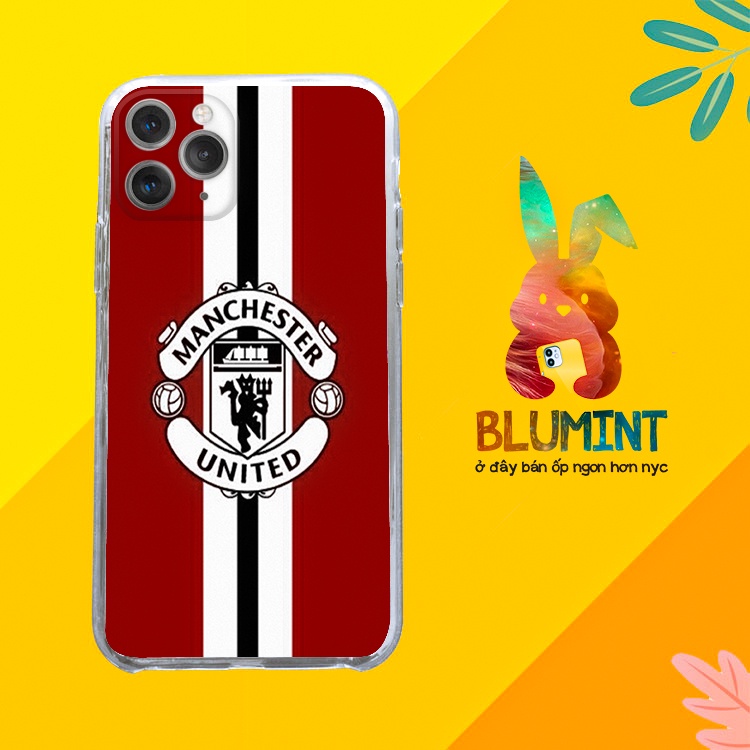 Ốp lưng iphone silicon chống bẩn đội bóng Manchester United Immortal cho Ip 5 đến 11 12 Pro Max BLUMAN0009