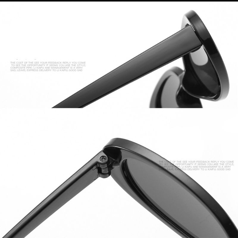 Kính râm gọng oval nhỏ phong cách cổ điển thời trang cho nam và nữ