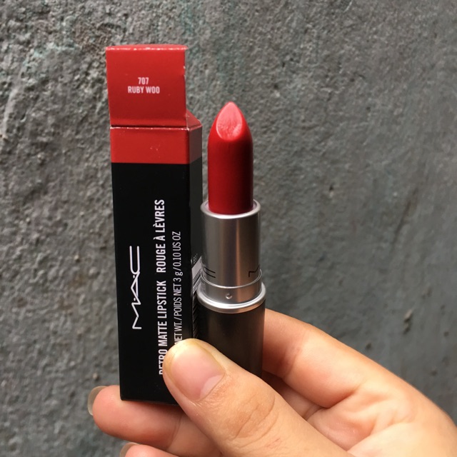 Son Mac lipstick Retro Matte màu Ruby Woo