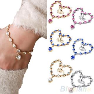 Lovely Female Heart Shaped Stone Bracelet