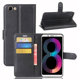 Bao da Litchi Oppo A35 / A37 / A39 / A59 / A71 / A73 / A75 / A83 / F1 / F1 Plus / F1S / R9 (Đen, nâu)