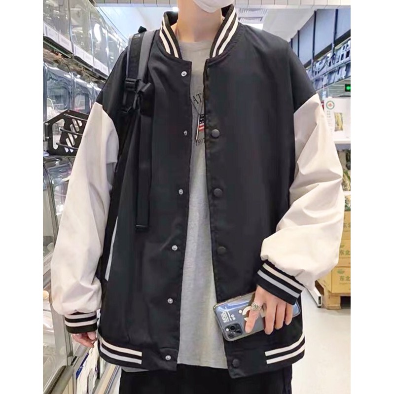 Áo Khoác Bomber Jacket Dù 2 Lớp Form rộng Nam Nữ Ulzzang Unisex