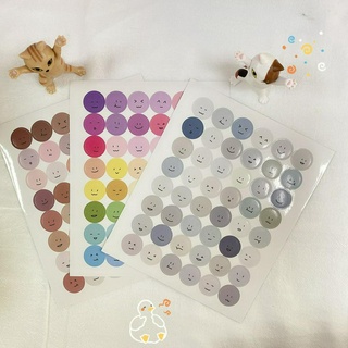 Sticker Nhãn Dán Bộ Miếng Dán Hình Mặt Cười Trang Trí Sổ Lưu Niệm