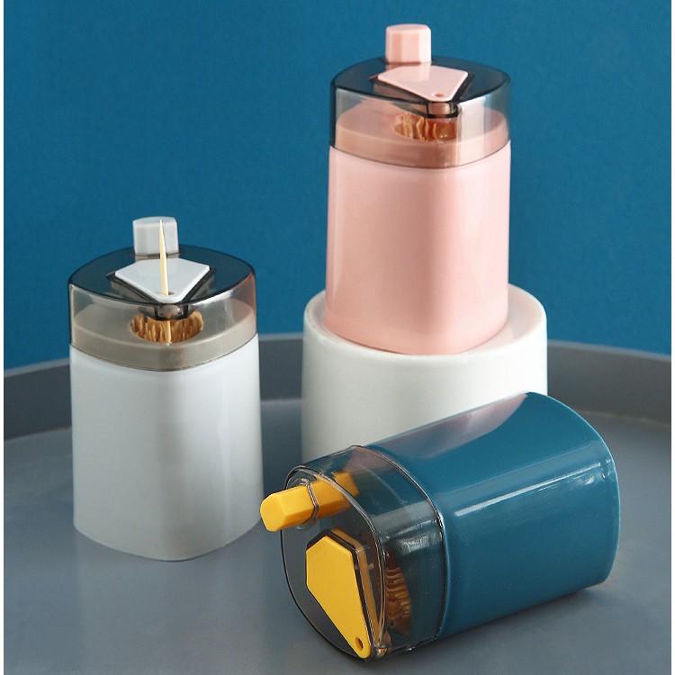 Hũ Đựng Tăm Nhấn Nút Tự Động Lấy Tăm Tiện Lợi – Dumi Shop