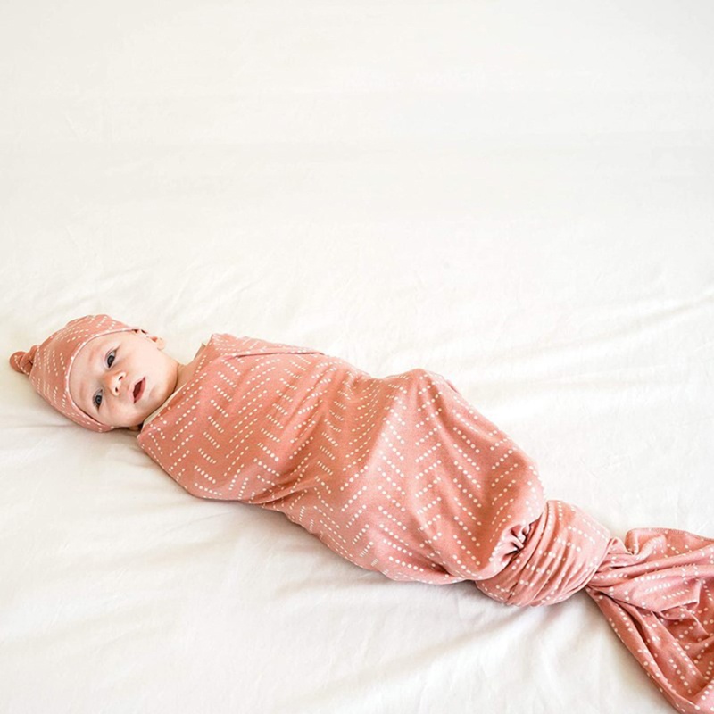 Chăn Quấn Em Bé Bằng Cotton Mềm Mại In Họa Tiết Hoa