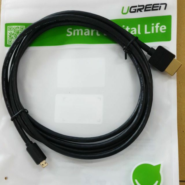 Cáp Micro HDMI to HDMI Ugreen UG-10119 có độ dài 2m