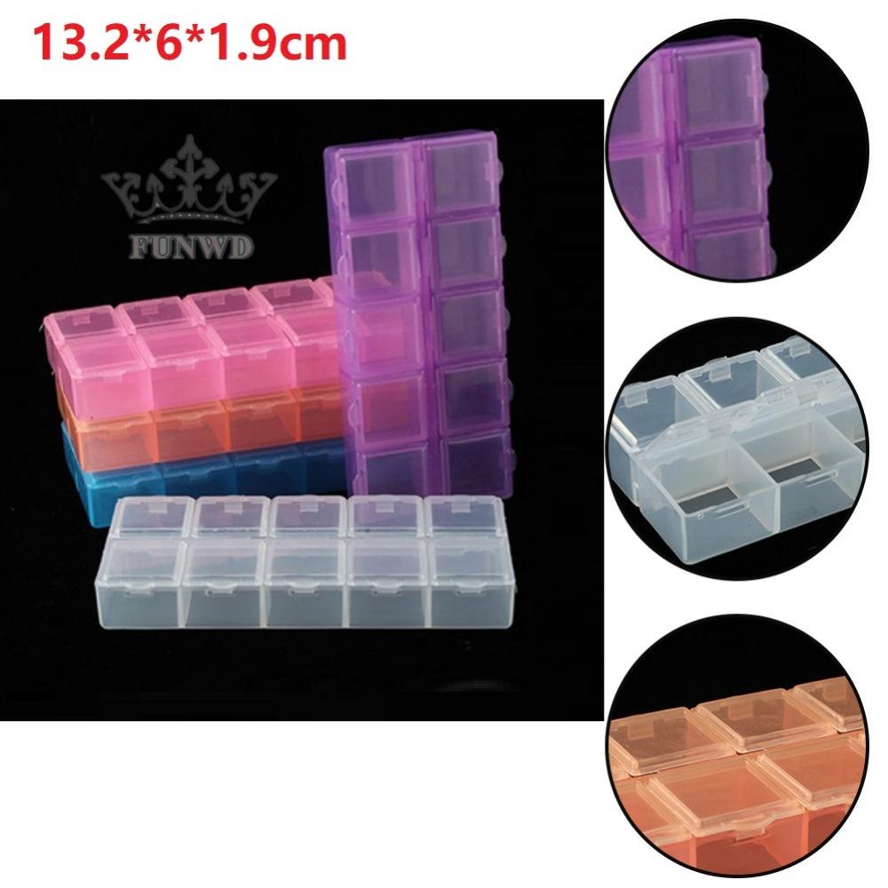 Hộp Nhựa 10 Ngăn Đựng Ốc Vít Giá Đỡ