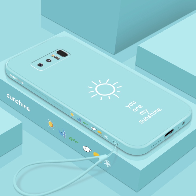 Ốp lưng Samsung note 8 silicone TPU trường hợp mặt trời nhỏ ốp điện thoại Samsung note 8