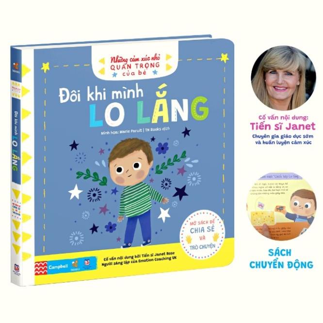 Sách lật mở khám phá - Nhưng cảm xúc nhỏ quan trọng của bé - Đôi Khi Mình Lo Lắng