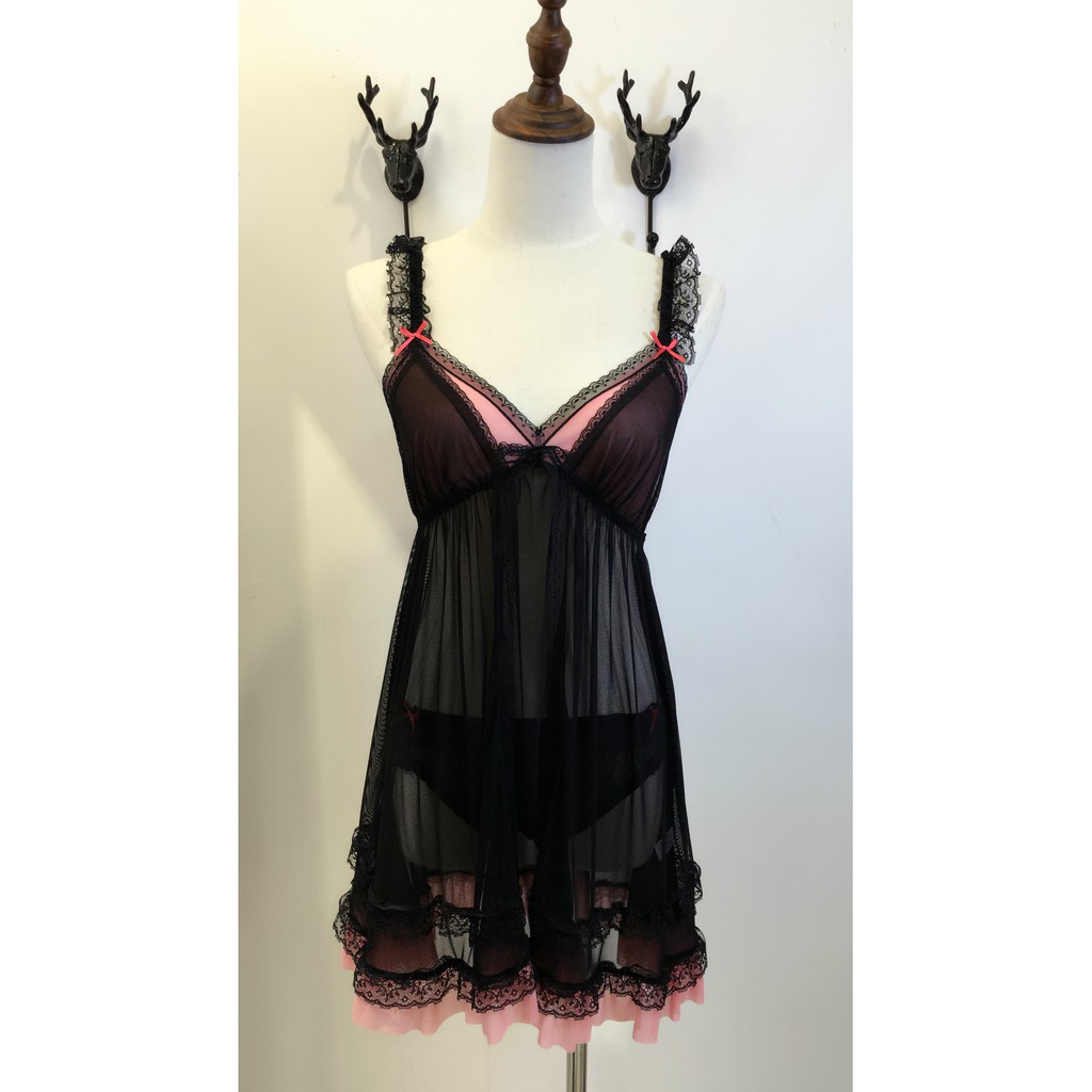 [FREE SHIP] đầm ngủ 2 dây dễ thương gợi cảm tặng kèm chip