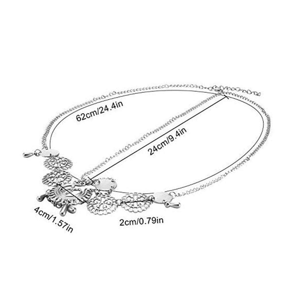 Vòng Đội Đầu Hợp Kim Phối Tua Rua Phong Cách Cổ Điển