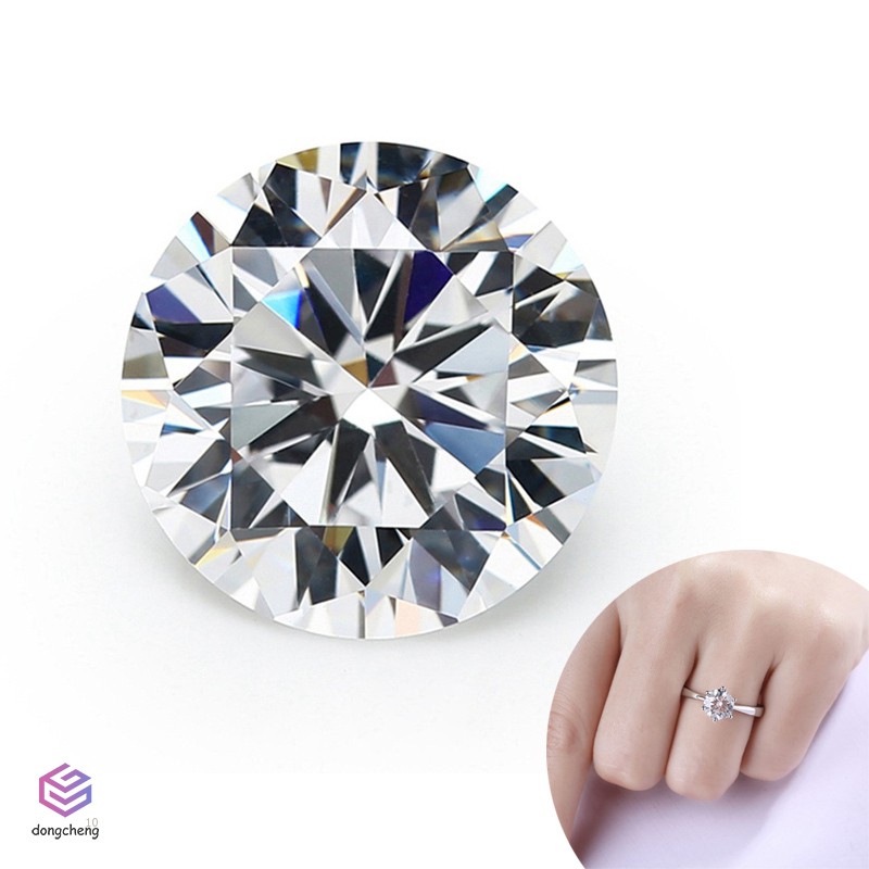 Đá Moissanite tròn dùng làm đồ trang sức cho nữ