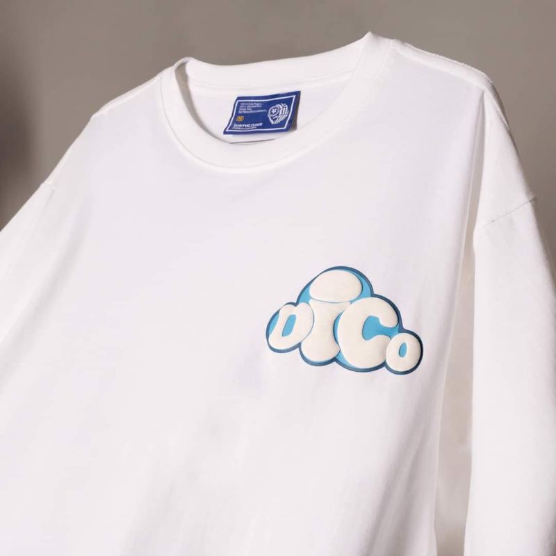 Áo Tee Dirty coins Cloud Dico - Trắng - Local brand