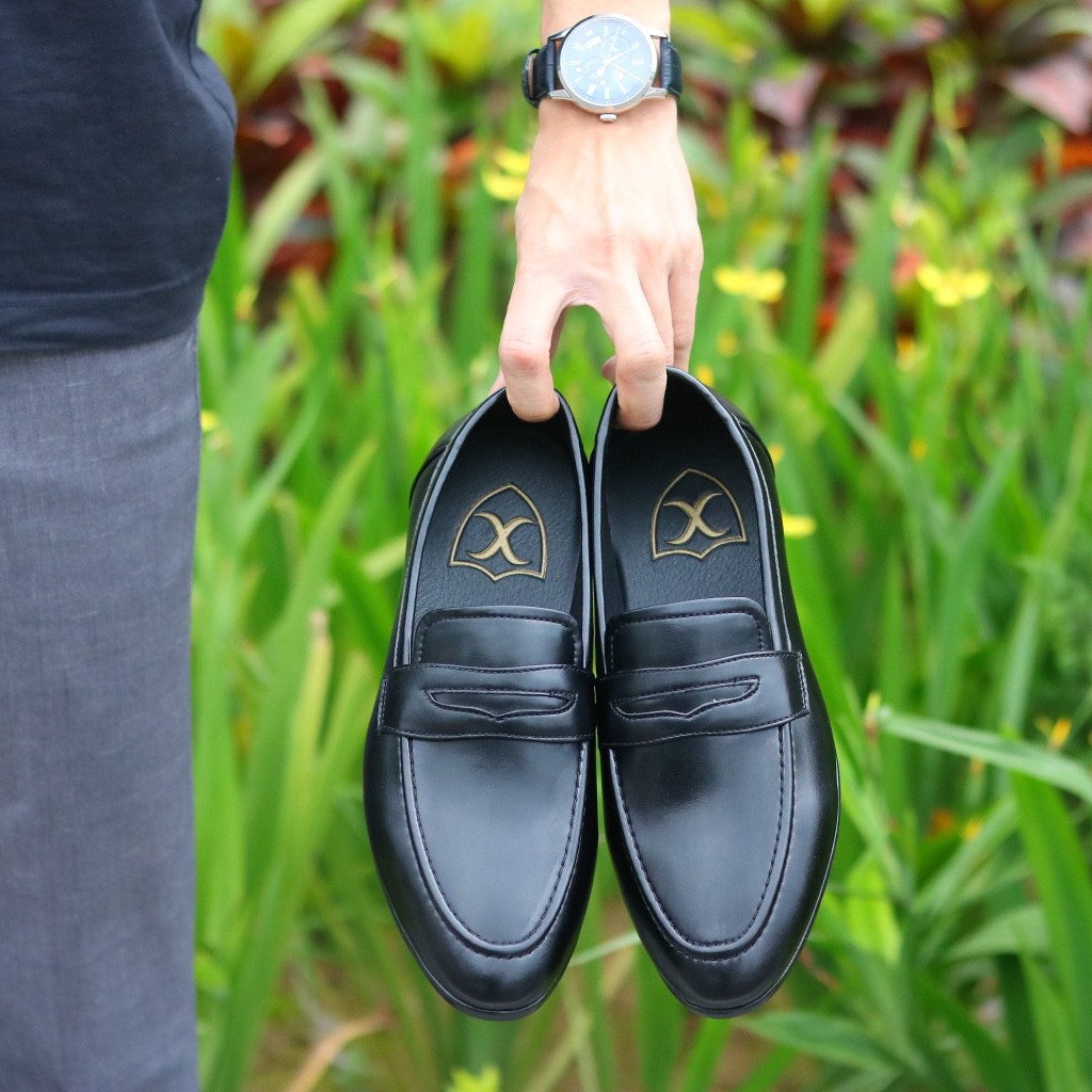 Giày Da Nam,giày lười nam,giày nam đẹp da lì đai khoét mã X076 | BigBuy360 - bigbuy360.vn