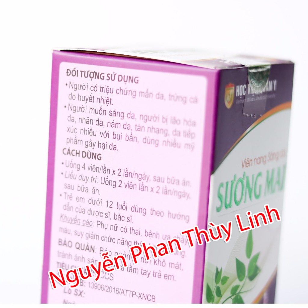 [TRẮNG DA, MỜ NÁM,TÀN NHANG] Viên uống sáng da SƯƠNG MAI Học Viện Quân Y 60 viên giúp da sáng mịn từ trong ra ngoài