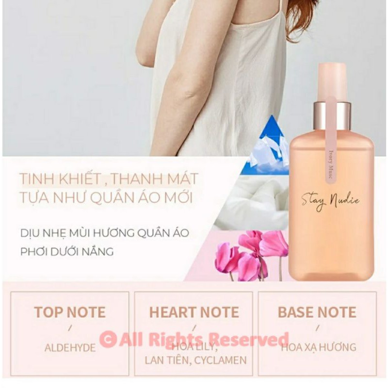 Xịt Thơm Toàn Thân Bodyholic Stay Nudie Hair & Body Mist 100ml | BigBuy360 - bigbuy360.vn