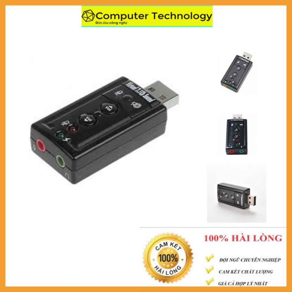 Usb sound 7.1 không dây, chuyển đổi usb ra chân 3.5mm dùng cho tai nghe, loa Tương thích với USB 2.0