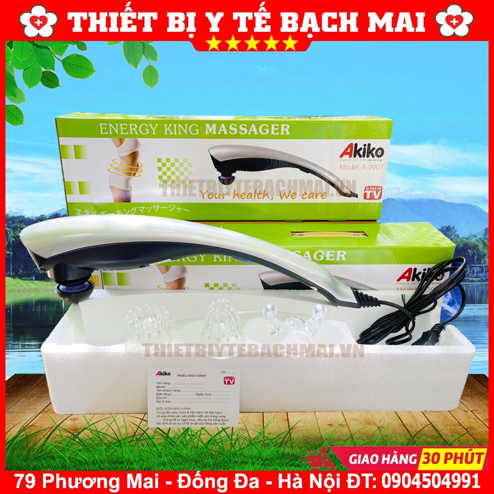 Máy Massage Cầm Tay Nhật Bản Akiko A-2007 [Chính Hãng Bảo Hành 01 Năm]