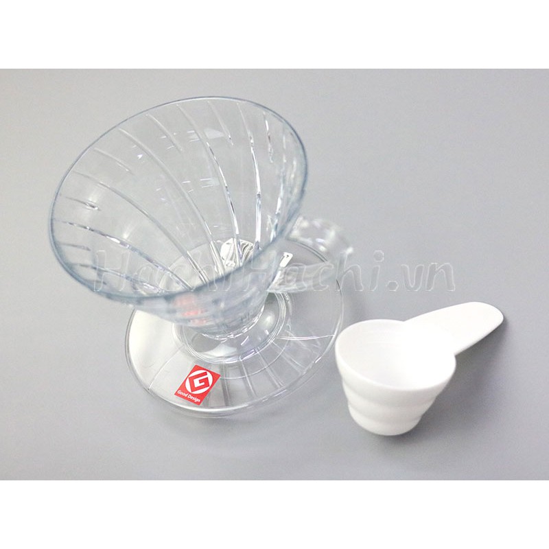 Phễu Pha Cà Phê Hario V60 VD-02T-1403 (Size 02 - Kèm Muỗng Đo Lường)