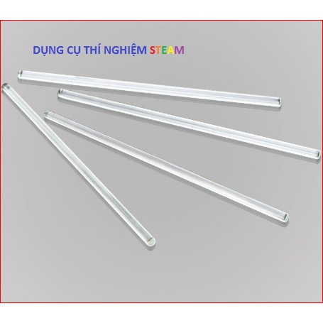 ĐŨA THỦY TINH/ đũa khuấy thủy tinh RẤT DÀY DÀI 20cm, 30cm, 40cm CHỊU NHIỆT, KHÁNG HÓA CHẤT, CHỊU NHIỆT CAO