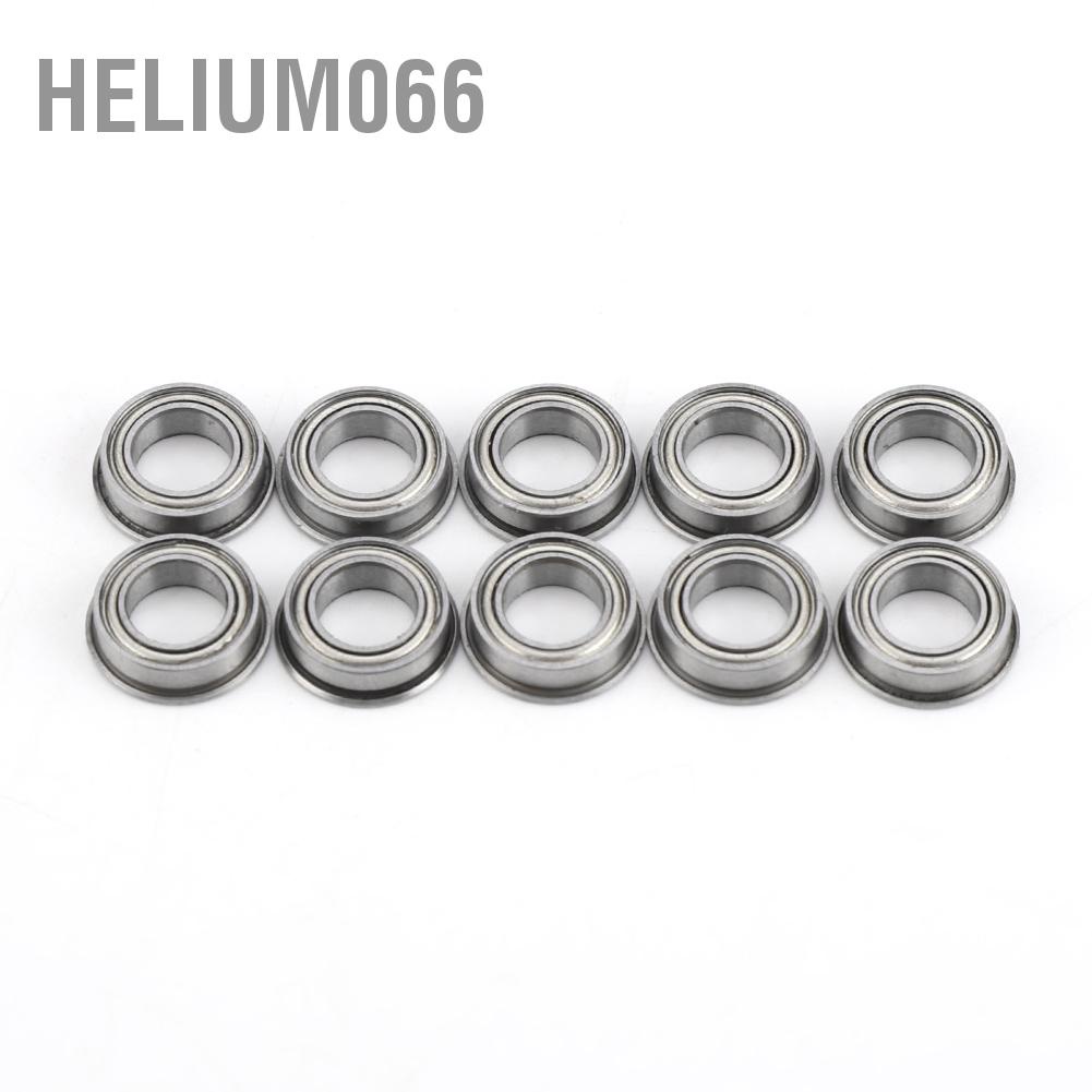 10 Vòng bi kim loại mặt bích thu nhỏ mẫu MF106ZZ bằng thép không gỉ 6x10x3mm