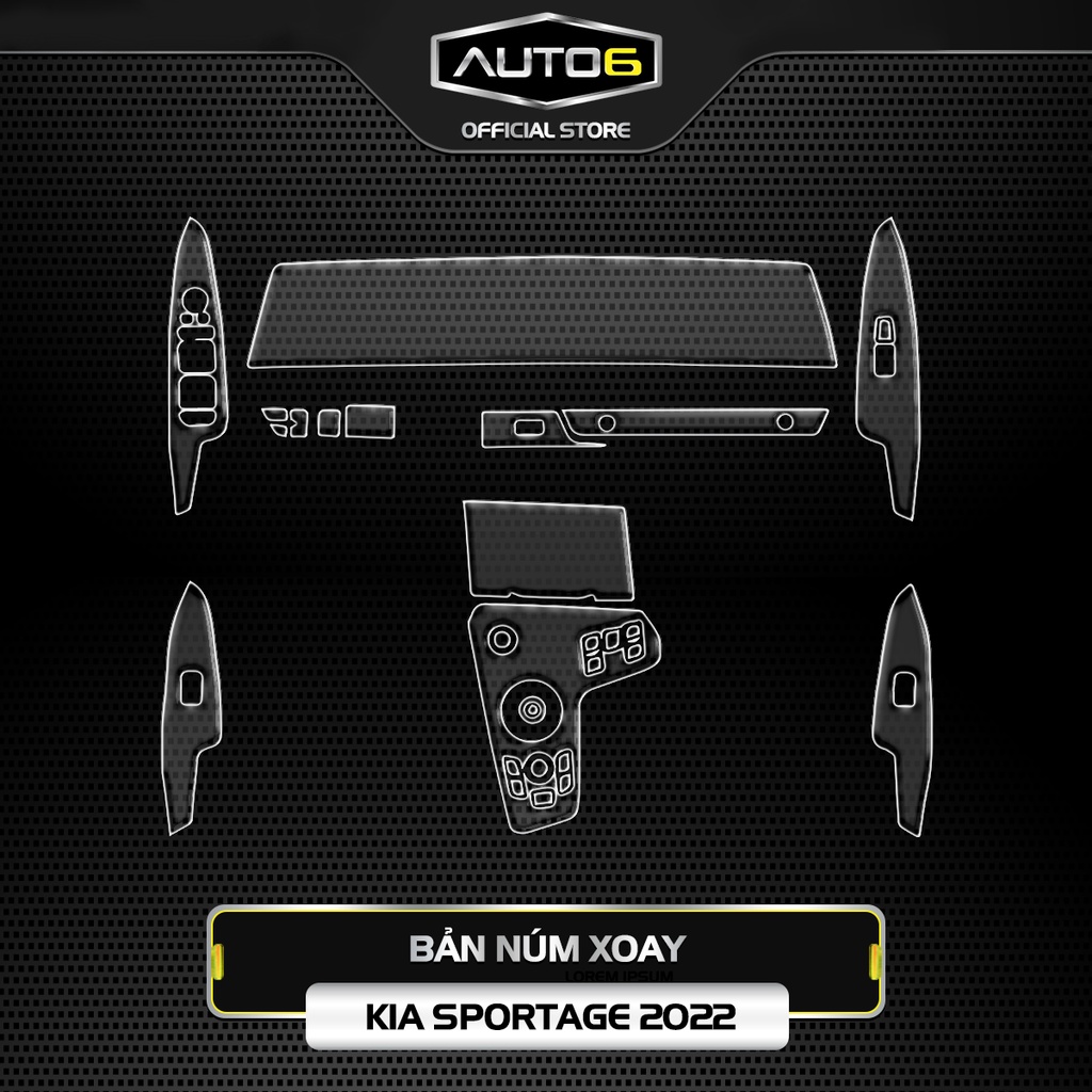 KIA SPORTAGE 2022 -2023: Film dán PPF CAO CẤP trong suốt, chống xước và che mờ vết xước nội thất - AUTO6