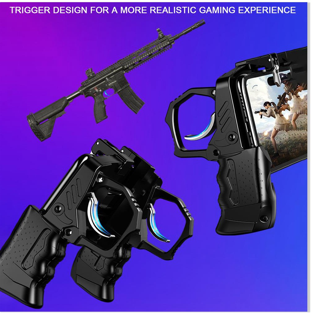 Tay cầm chơi game 4 ngón thiết bị kết nối hỗ trợ PUBG K21 Tay cầm không ồn nút bắn nhanh thượng hạng cho trò chơi PUBG R | BigBuy360 - bigbuy360.vn
