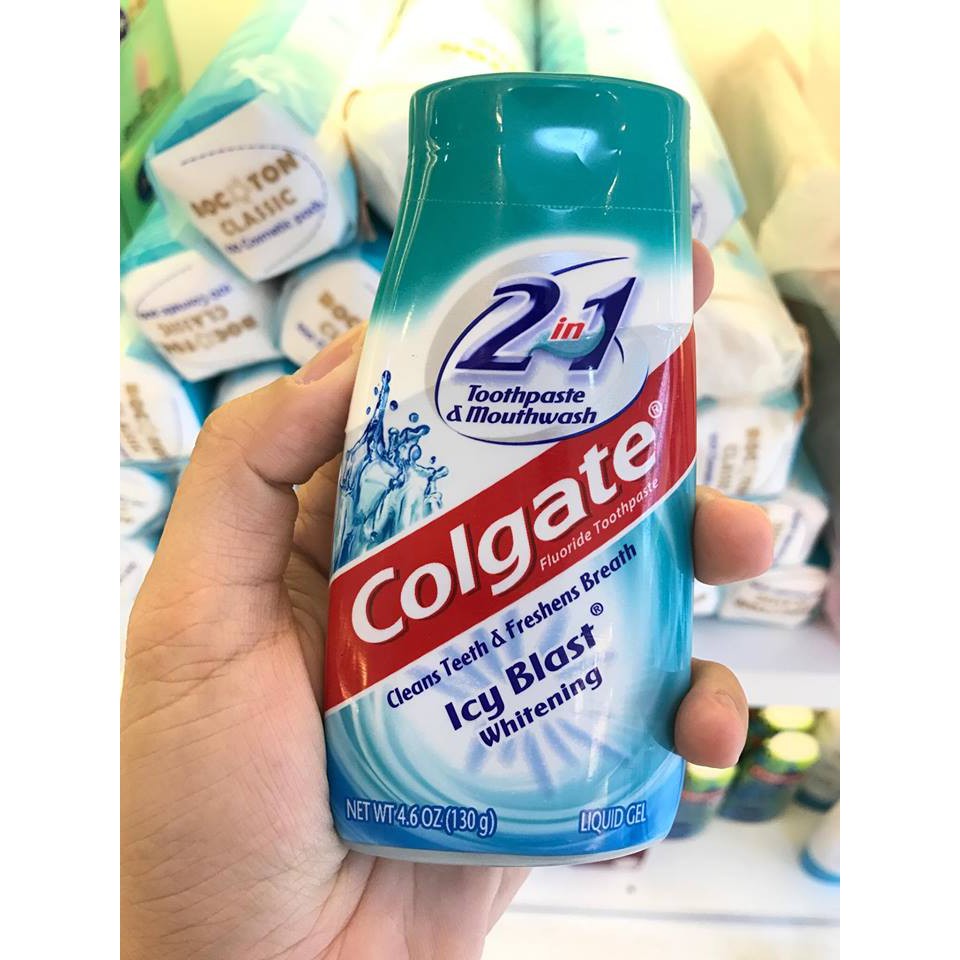 Kem đánh răng Kem đánh răng Colgate 2 in 1 Whitening Icy Blast