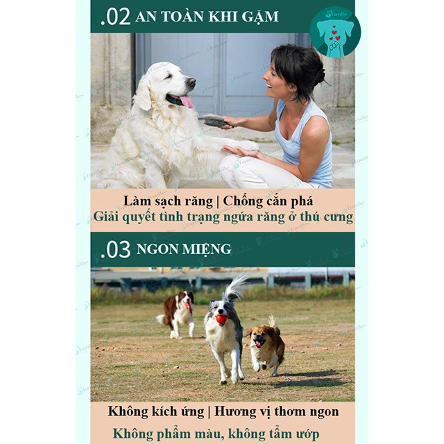 [15CM]Xương Gặm Sạch Mảng Bám Cho Chó JFamille, Gà Cuộn Da Bò Cỡ Lớn, Bổ Sung Protein từ Gà, Chống Cắn Phá Đồ Đạc. JF09