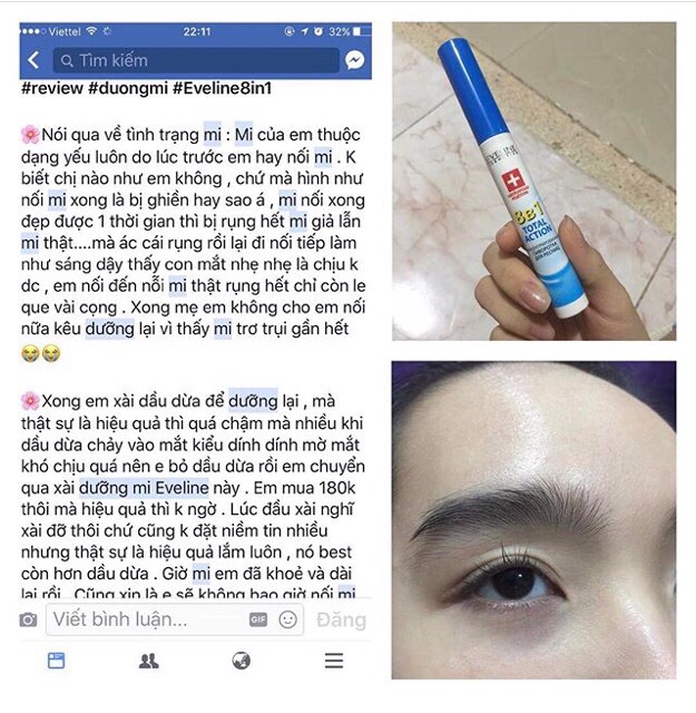 DƯỠNG MI EVELINE 8in1 ACTION | BigBuy360 - bigbuy360.vn