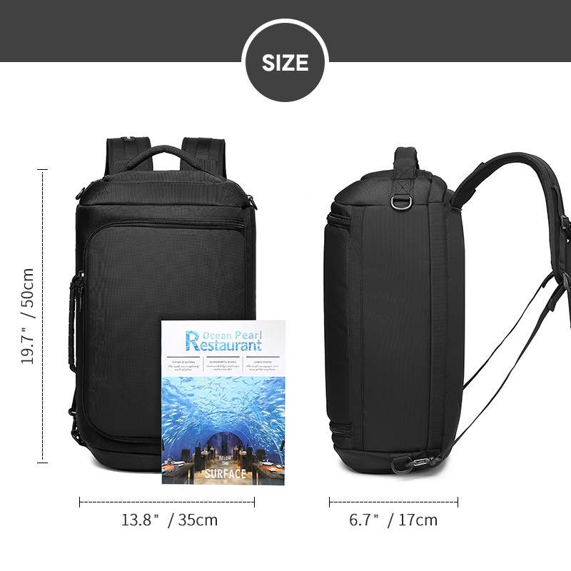 Balo OZUKO chống thấm nước đa năng dành cho nam