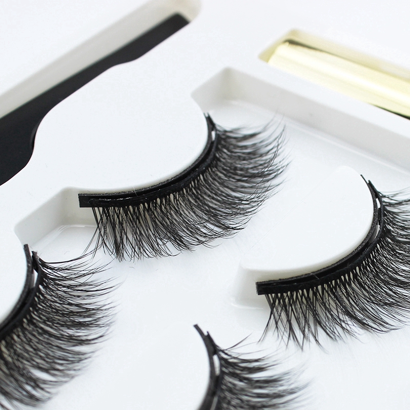 Set 3 Cặp Lông Mi Giả Từ Tính Và Kẻ Mắt Trang Điểm Tự Nhiên Cho Nữ