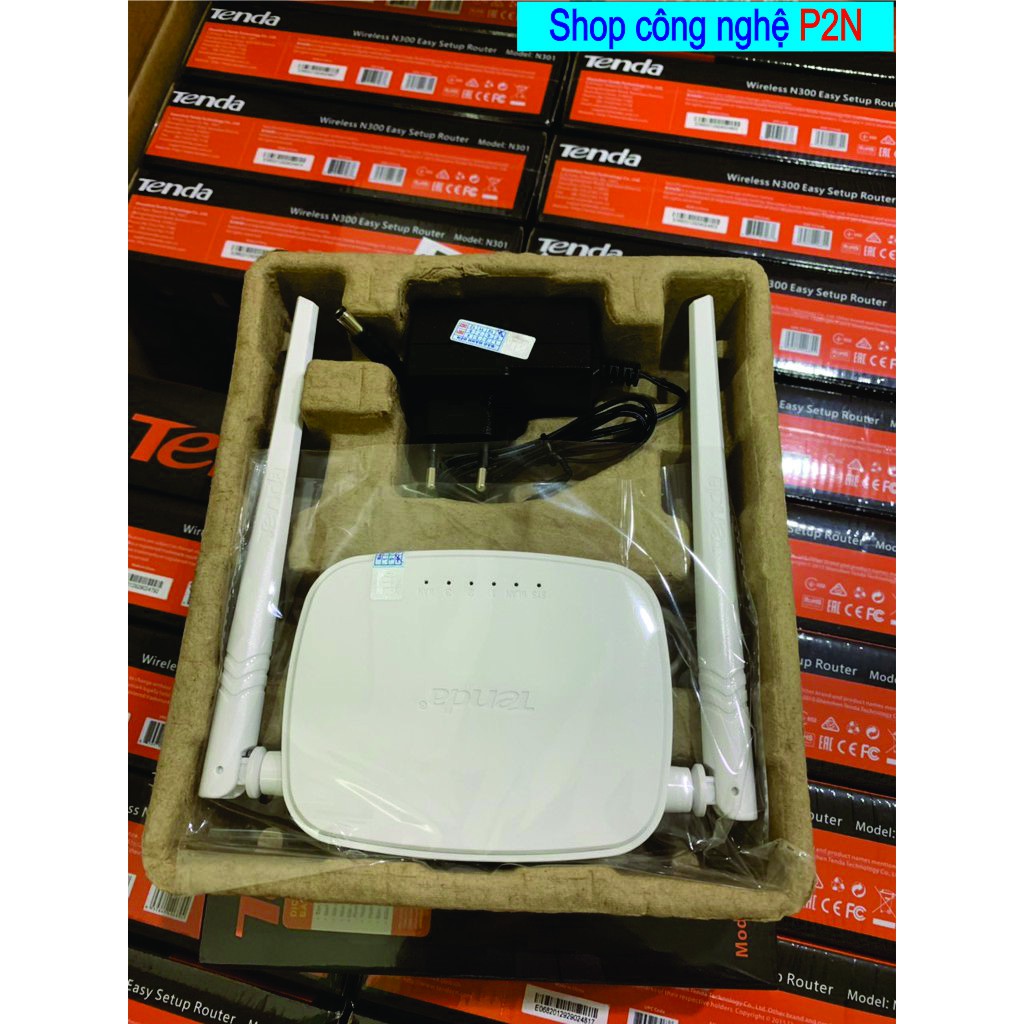 [Chính hãng] TENDA N301 - Bộ phát WIFI 2 râu tốc độ 300Mbps bảo hành 36 tháng | BigBuy360 - bigbuy360.vn