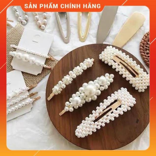 Set 4 Kẹp Tóc Đính Ngọc Hàn Quốc Cực Xinh