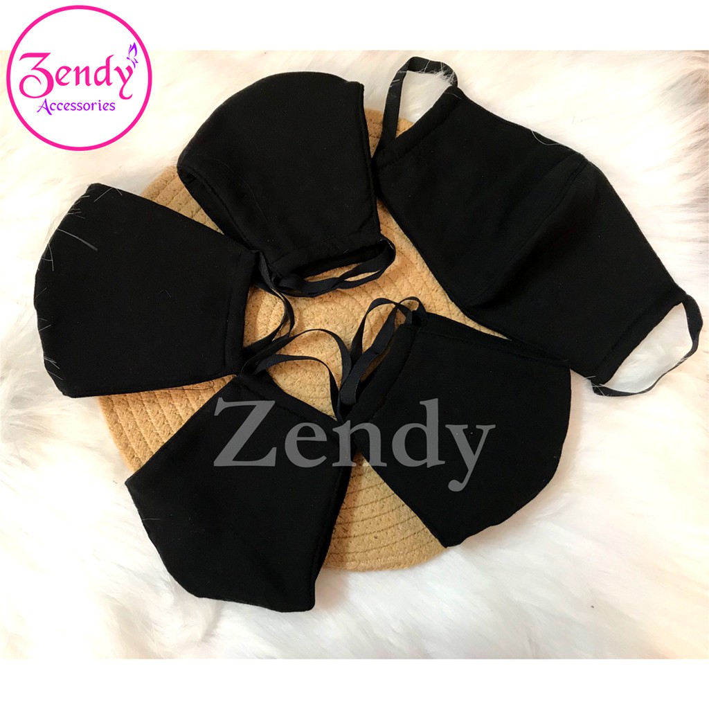 Khẩu trang vải đen phong cách hàn quốc | BigBuy360 - bigbuy360.vn