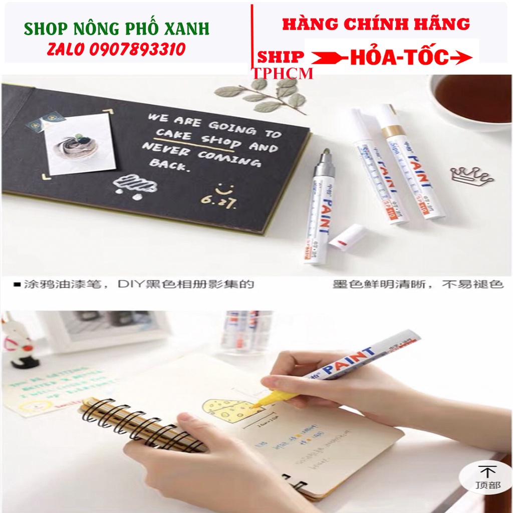 Bút sơn không phai Paint Marker nét 1ly, 2ly thích hợp vẽ trên tất cả các bề mặt