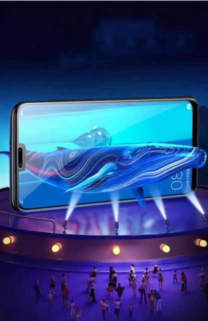 Kính cường lực Huawei Y9 2019 trong suốt loại tốt tặng keo mép