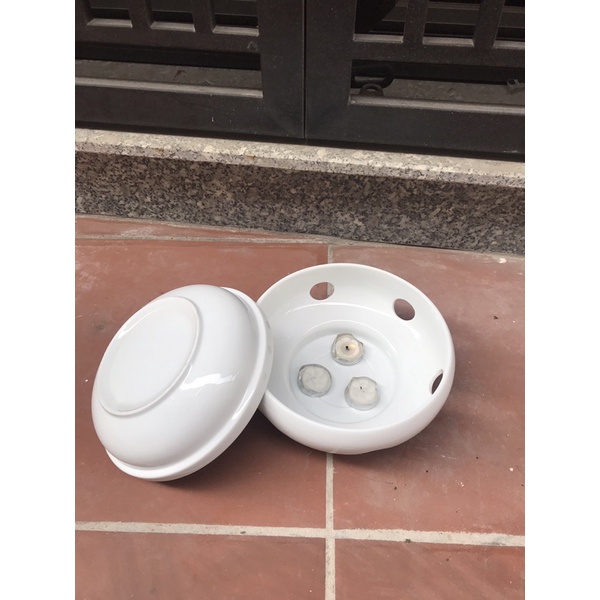 Bát hâm nóng đồ ăn bằng nến Sz 19cm